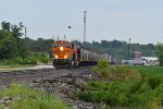 BNSF 8039 races west with the H-GALMEM